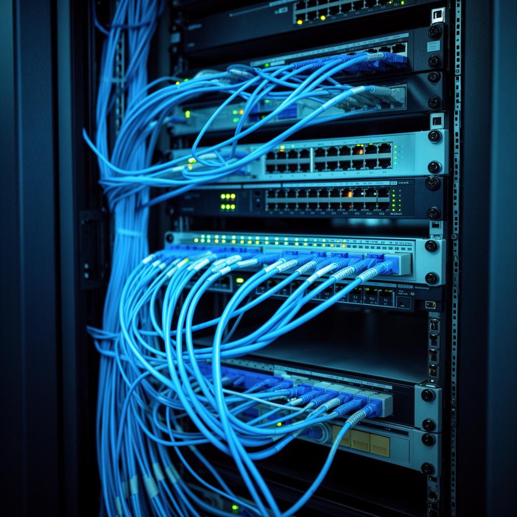 Equipe Montec trabalhando em data center